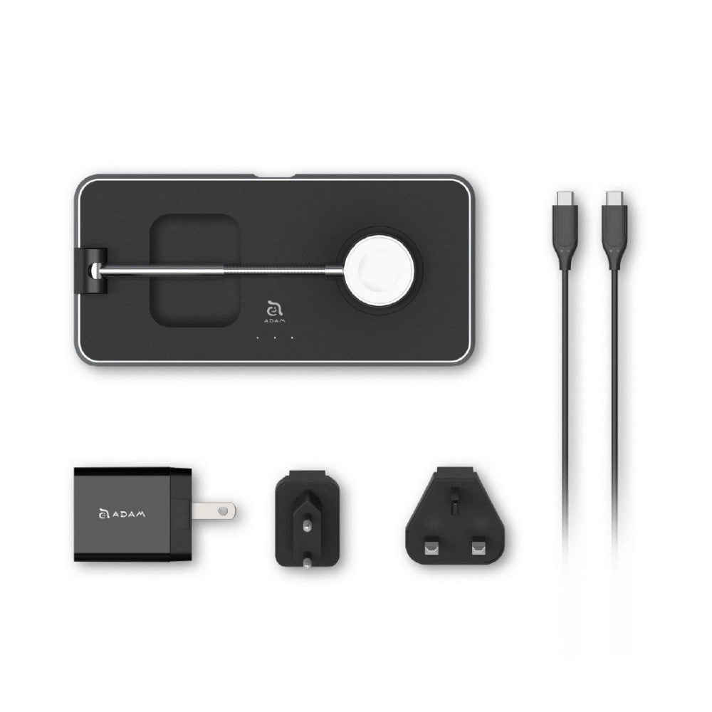 Adam OMNIA Q3 3-in-1 Foldable Fast Wireless Charging Station
