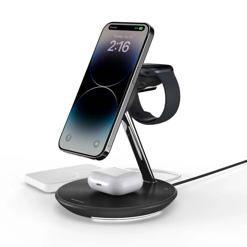 SwitchEasy 5-in-1 Magnetic Wireless Charging Stand for iPhone and Watch