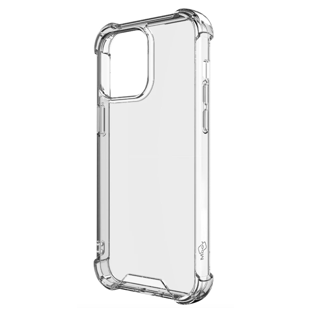 Moov ClearSafe Crystal Clear Shockproof Protective Case for iPhone 15