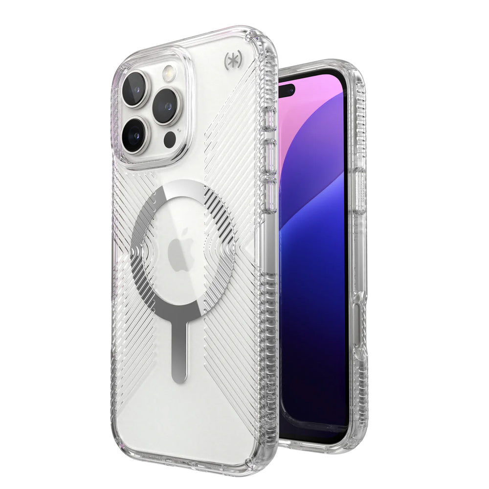 Speck Presidio Grip MagSafe Clear Protective iPhone 16 Pro Max Case