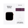 Apple Watch Series 10 Rose Gold Aluminium Case Plum Sport Loop