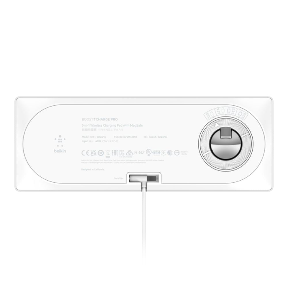Belkin BoostCharge Pro 3-in-1 Wireless MagSafe Charging Pad Station