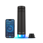 HidrateSpark PRO 2 21oz Chug Smart Stainless Steel Water Bottle Black