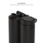 HidrateSpark PRO 2 Smart Water Bottle 21oz Insulated Stainless Black