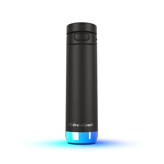 HidrateSpark PRO 2 21oz Chug Smart Stainless Steel Water Bottle Black