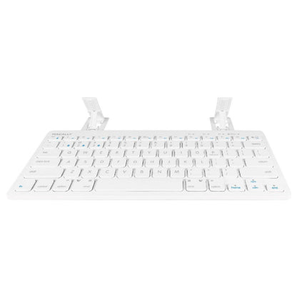 Macally Compact Multi-Device Bluetooth Keyboard with Integrated Tablet Stand