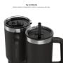 HidrateSpark PRO 2 Smart Insulated Stainless Steel Tumbler 887ml Black