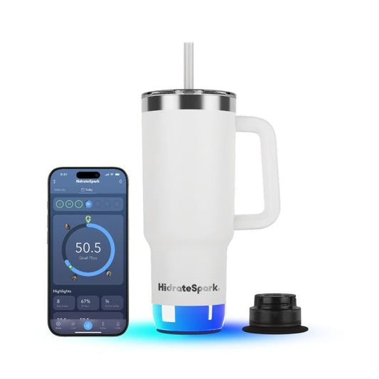 HidrateSpark PRO 2 30oz Smart Insulated Stainless Steel Tumbler White