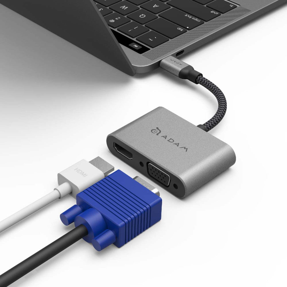 Adam Elements CASA Hub VH1 USB-C to HDMI and VGA Adapter