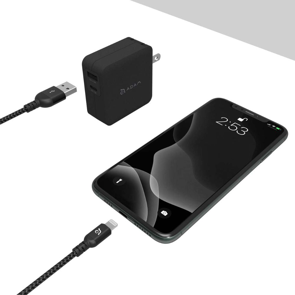 Adam Elements Peak III Braided MFi USB to Lightning 2m