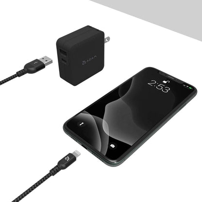 Adam Elements Peak III Braided MFi USB to Lightning 2m