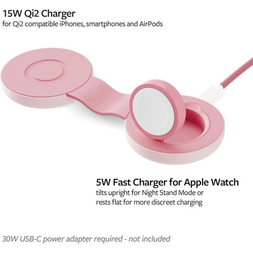 Twelve South ButterFly SE Foldable 2-in-1 Qi2 Magnetic Travel Charger