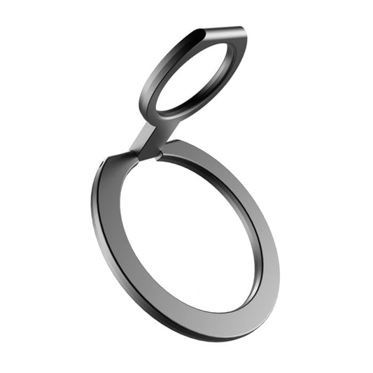 QDOS Snap MagSafe Ring Holder Black Titanium Kickstand for iPhone
