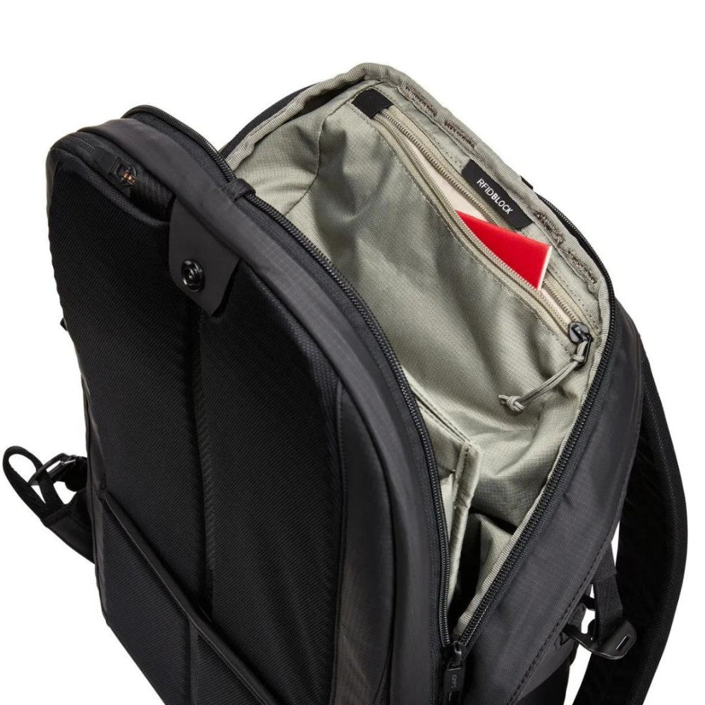 Thule Tact 21L Anti-Theft Recycled Laptop Backpack in Black