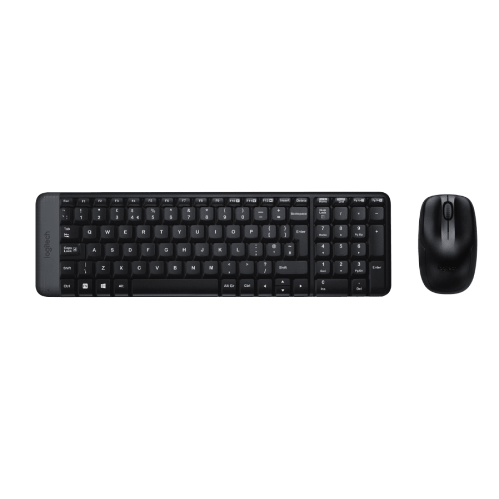 Logitech MK220 Compact Wireless Keyboard and Mouse Combo Set