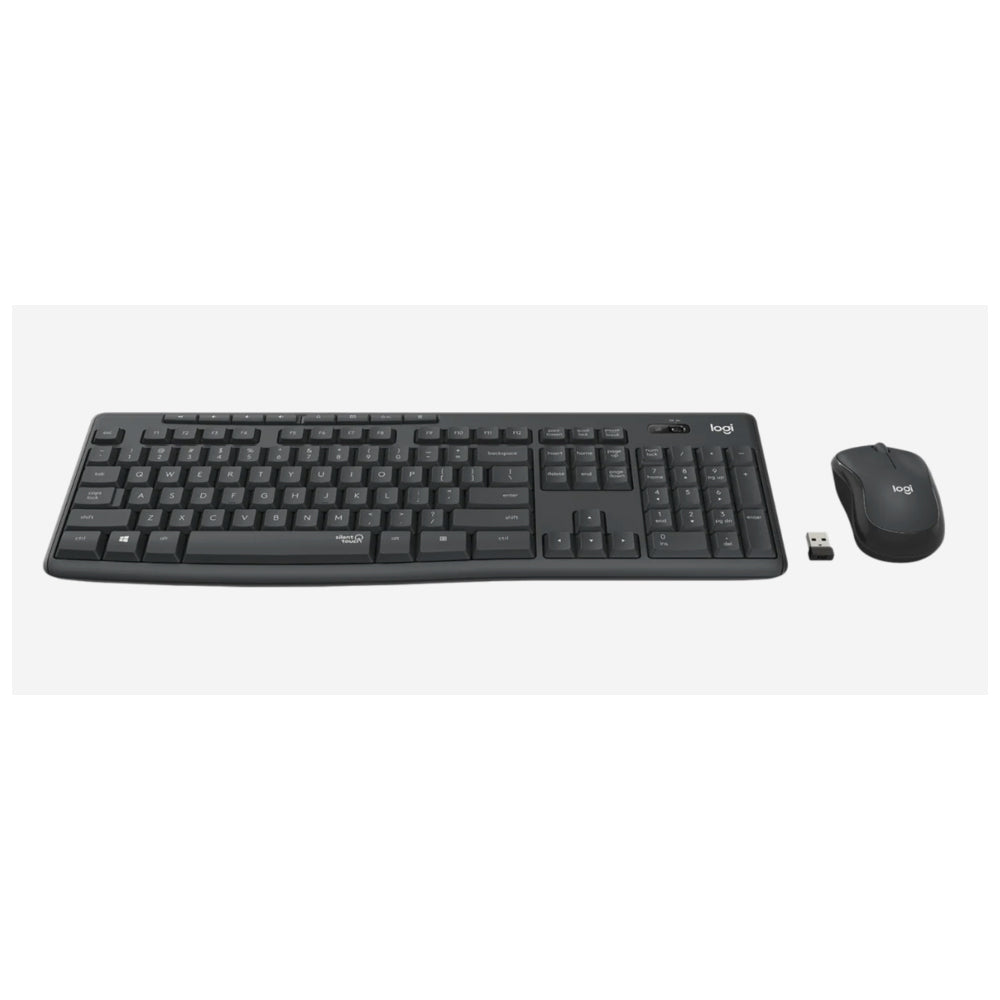 Logitech MK295 Silent Wireless Keyboard and Mouse Combo Graphite