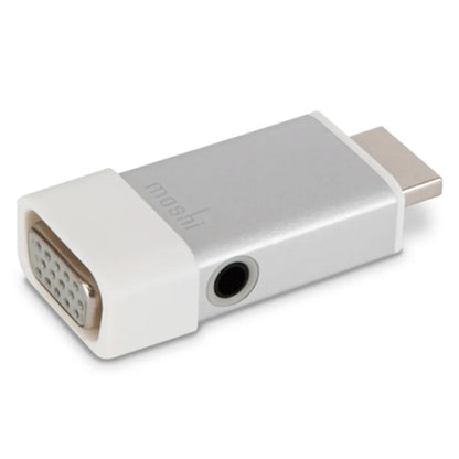 Premium Moshi HDMI To VGA Adapter With Audio Support Silver