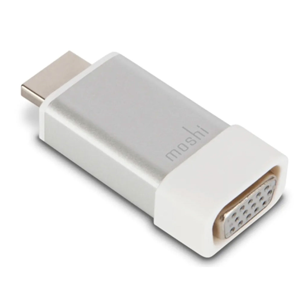 Premium Moshi HDMI To VGA Adapter With Audio Support Silver