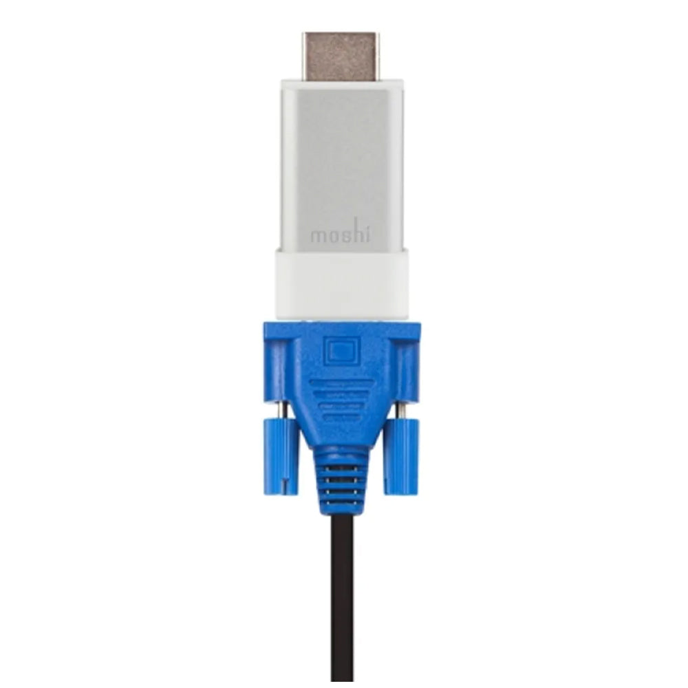 Premium Moshi HDMI To VGA Adapter With Audio Support Silver