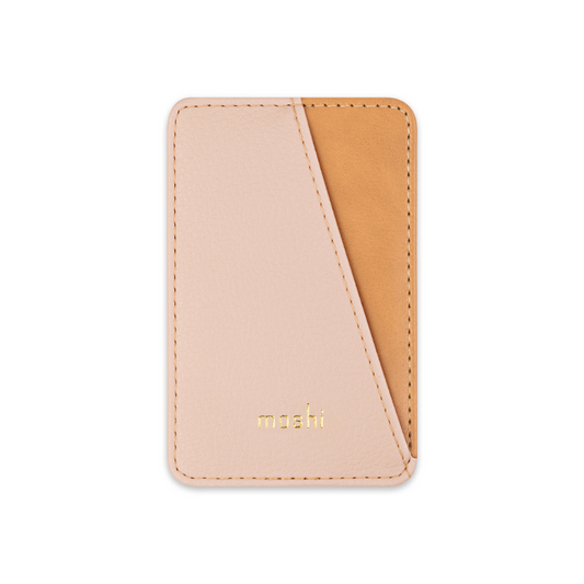 Moshi SnapTo Magnetic Slim Wallet Vegan Leather Card Holder Attachment