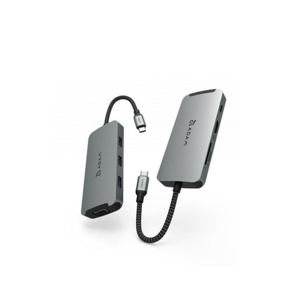 Adam Elements CASA HUB A08 8-Port USB-C Hub Grey
