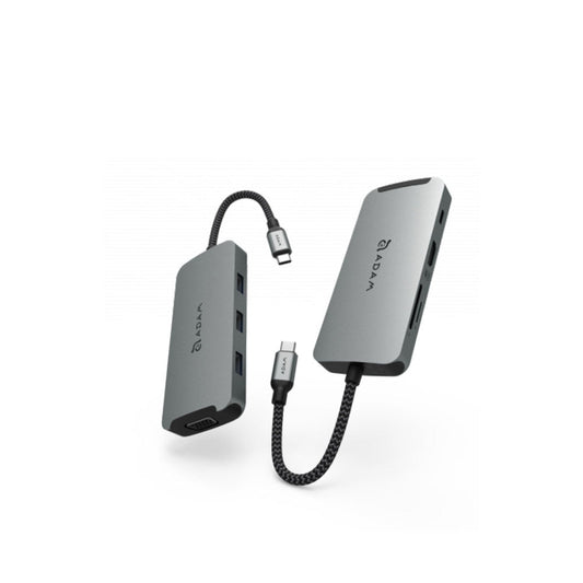 Adam Elements CASA HUB A08 8-Port USB-C Hub Grey