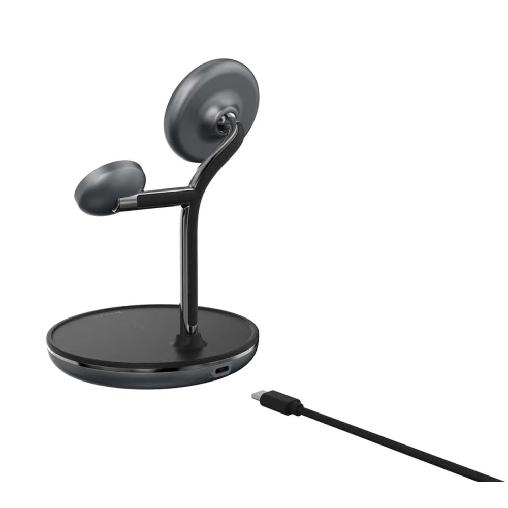 Adam Elements OMNIA M3+ Magnetic 3-in-1 Wireless Charging Station Black