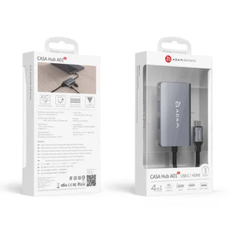 Adam Elements CASA A01 Mini 4-Port USB-C Hub 4K HDMI