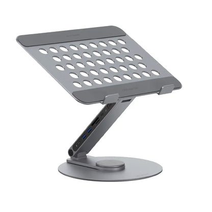 Adam Elements CASA HUB 360 8-in-1 Aluminum Foldable Laptop Hub Stand