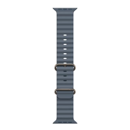 Apple Watch Ocean Band 49mm Anchor Blue Titanium Buckle