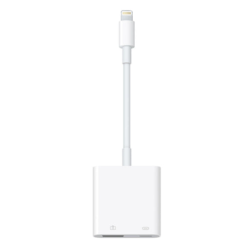 Apple Lightning to USB 3 Camera Adapter for Fast Photo Transfer