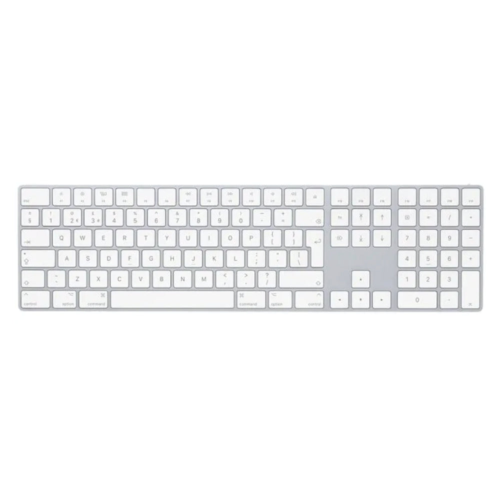 Apple Magic Keyboard with Numeric Keypad Wireless Bluetooth Silver Finish