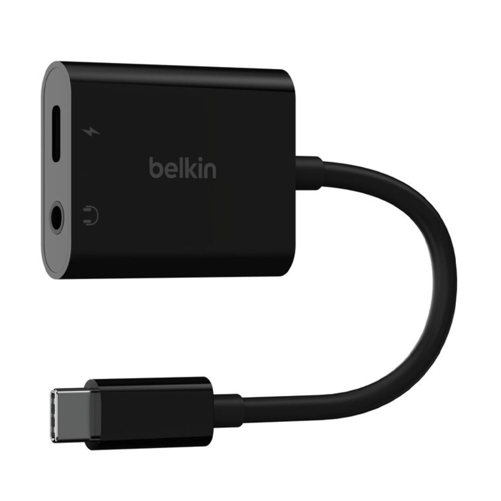 Belkin RockStar USB-C to 3.5mm Audio and 60W Charging Adapter