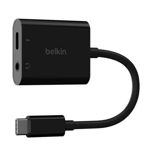 Belkin RockStar USB-C to 3.5mm Audio and 60W Charging Adapter
