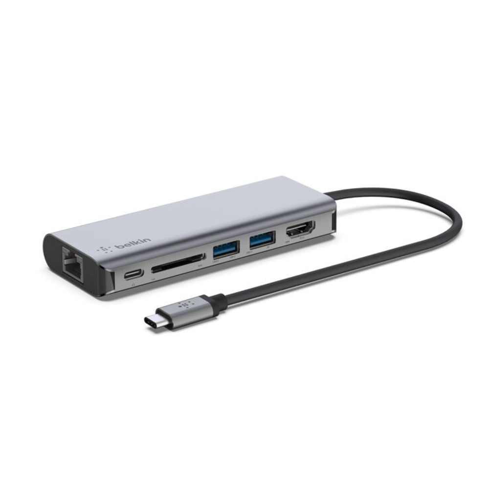 Belkin 6-in-1 USB-C Multiport Adapter Hub with 4K HDMI 100W PD
