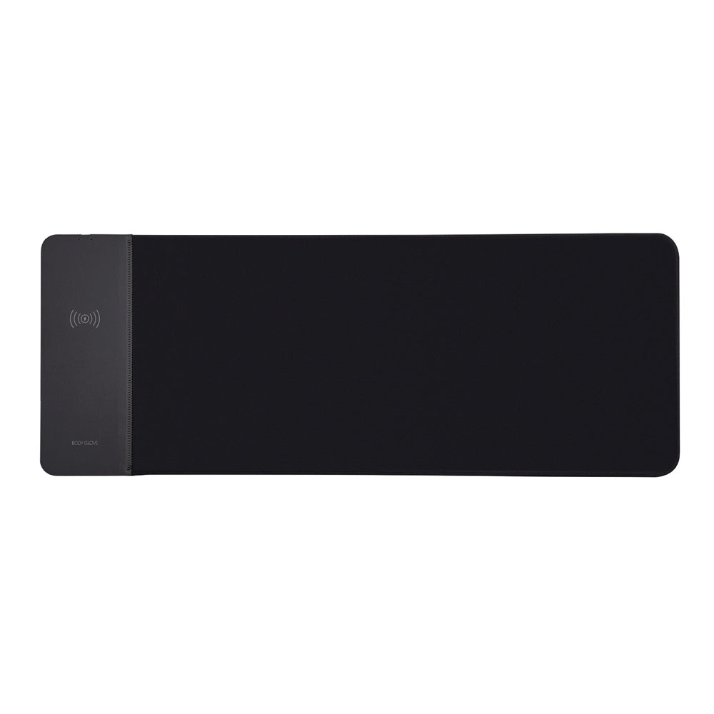 Body Glove 15W Wireless Charging Large Desktop Mousepad Black