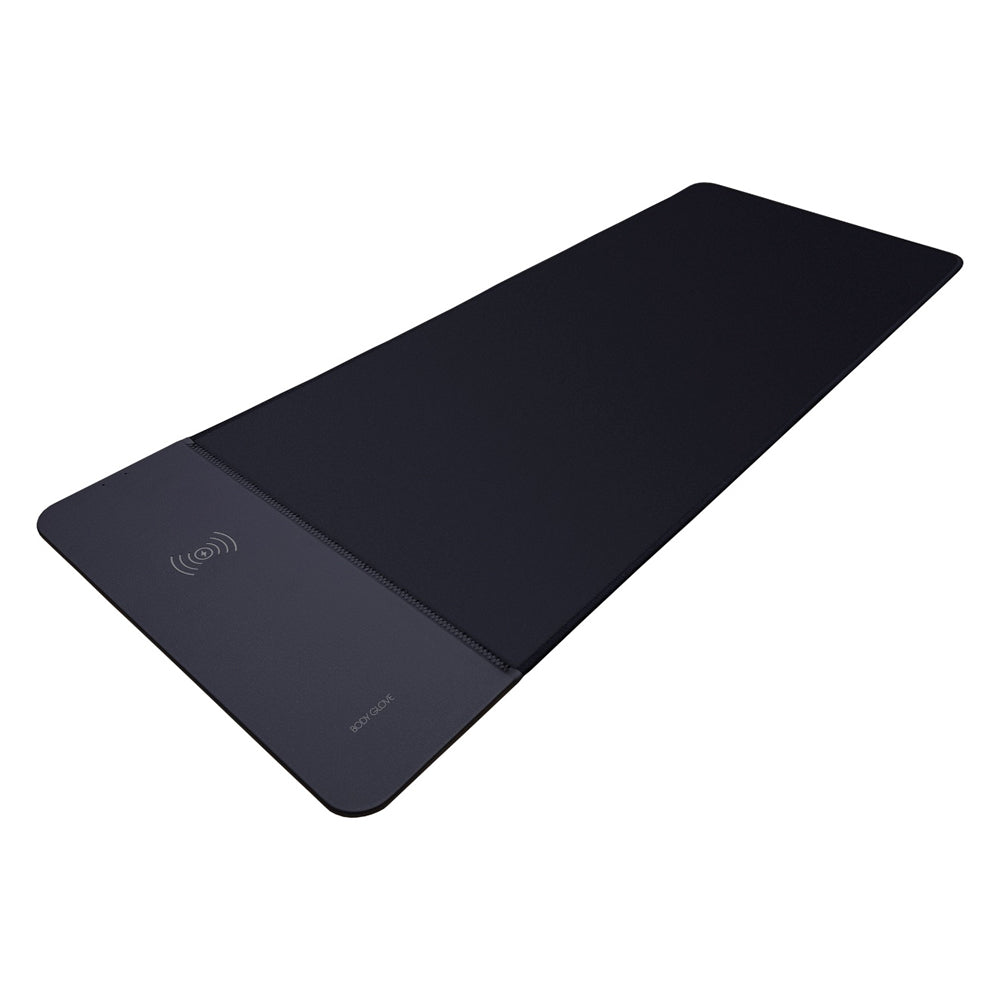 Body Glove 15W Wireless Charging Large Desktop Mousepad Black