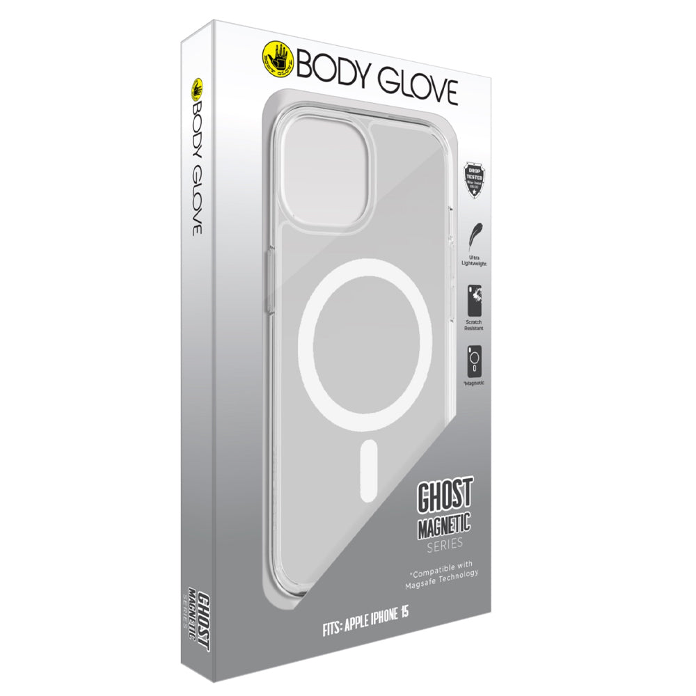 Ultra Thin BodyGlove MagSafe Ghost Clear Case for iPhone 15