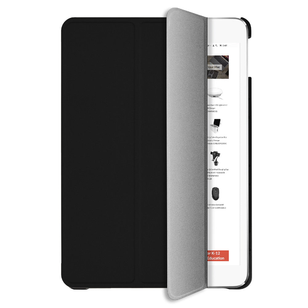 Macally Black Protective Folio Case and Stand for 10.2-inch iPad