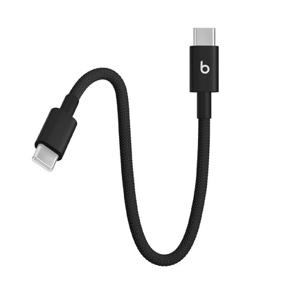 Beats Woven USB-C to USB-C Short 8-Inch Charging Cable Black