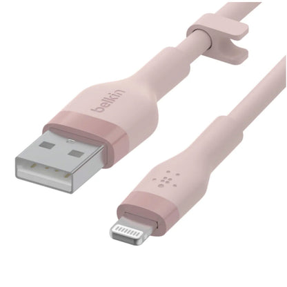Belkin BoostCharge 1m USB to Lightning Silicone Cable Pink