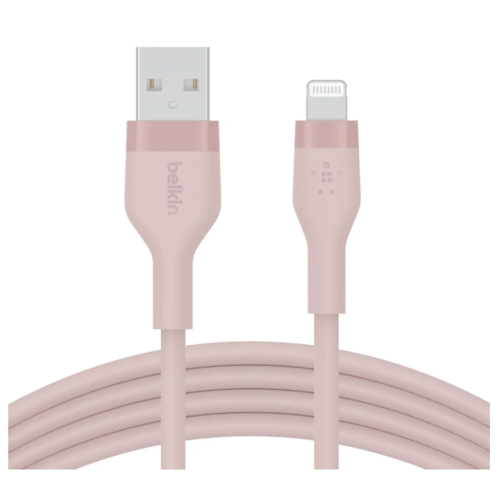 Belkin BoostCharge 1m USB to Lightning Silicone Cable Pink