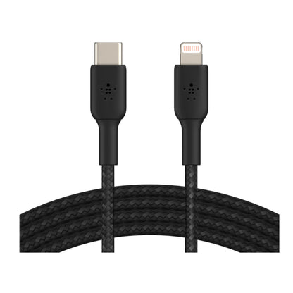 Belkin BoostCharge 6.6ft USB-C to Lightning Braided Fast Charging Cable