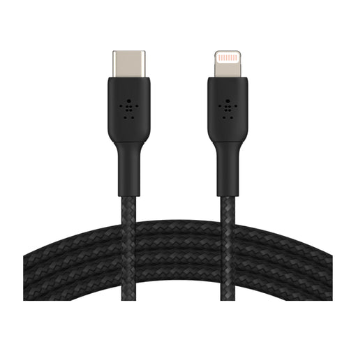 Belkin BoostCharge 6.6ft USB-C to Lightning Braided Fast Charging Cable