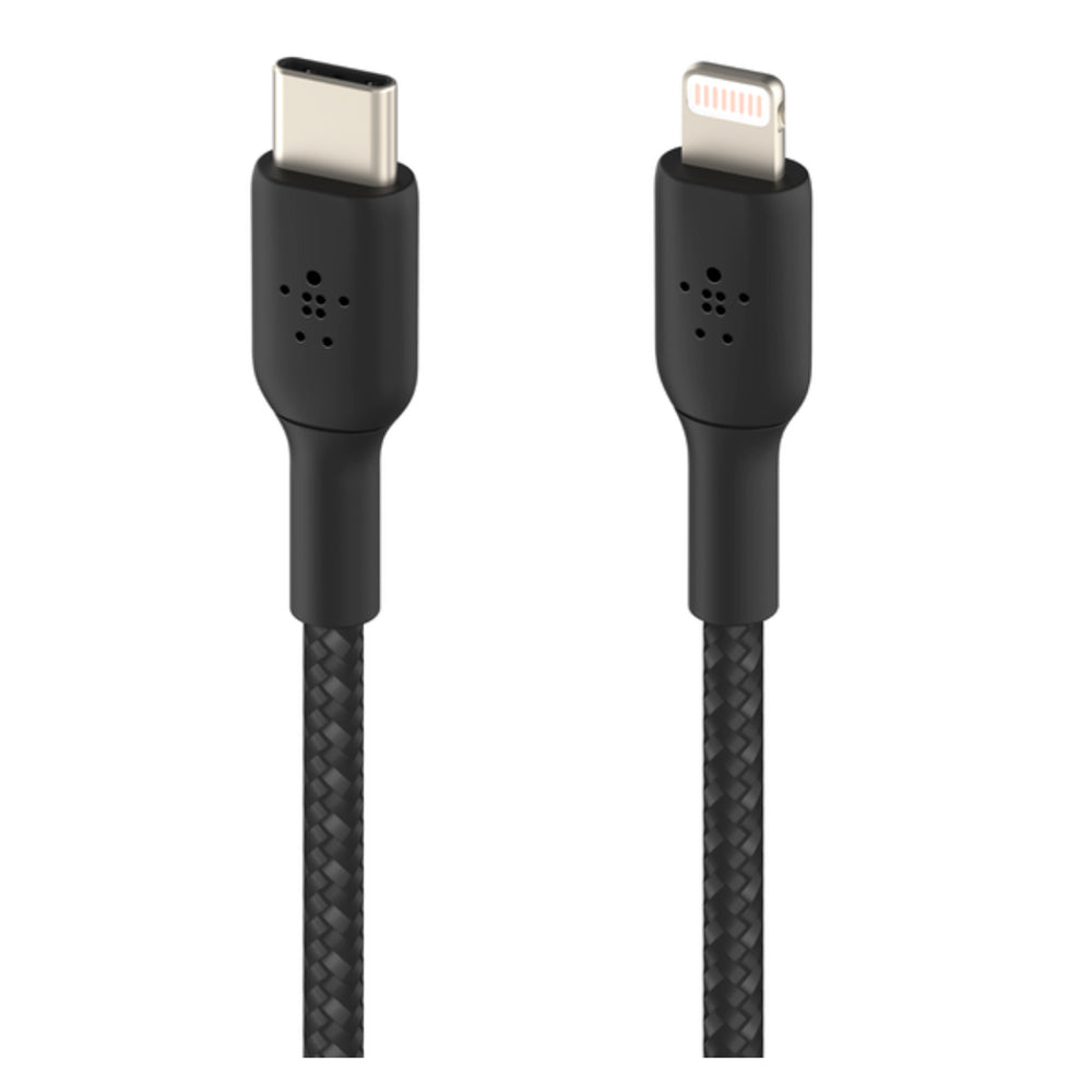Belkin BoostCharge 6.6ft USB-C to Lightning Braided Fast Charging Cable