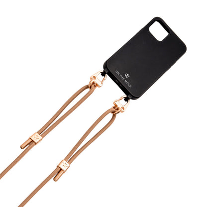 Woman On The Move Gold Braided iPhone Cord Chai Latte