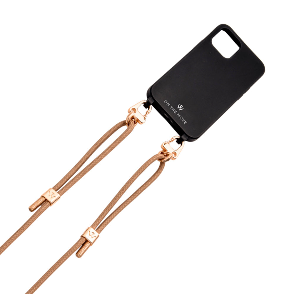 Woman On The Move Chic Braided iPhone Cord Gold Trimmings