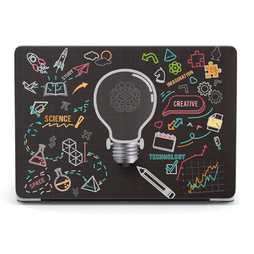 Designer Light Bulb Moments Black MacBook Air 13 M2 Case