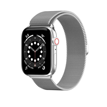 SwitchEasy Mesh Stainless Steel Magnetic Loop for Apple Watch Silver