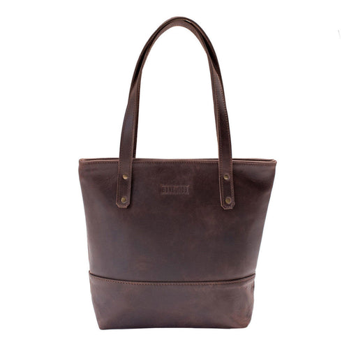 Burgundy Collective Premium South African Leather Zip Shopper Bag